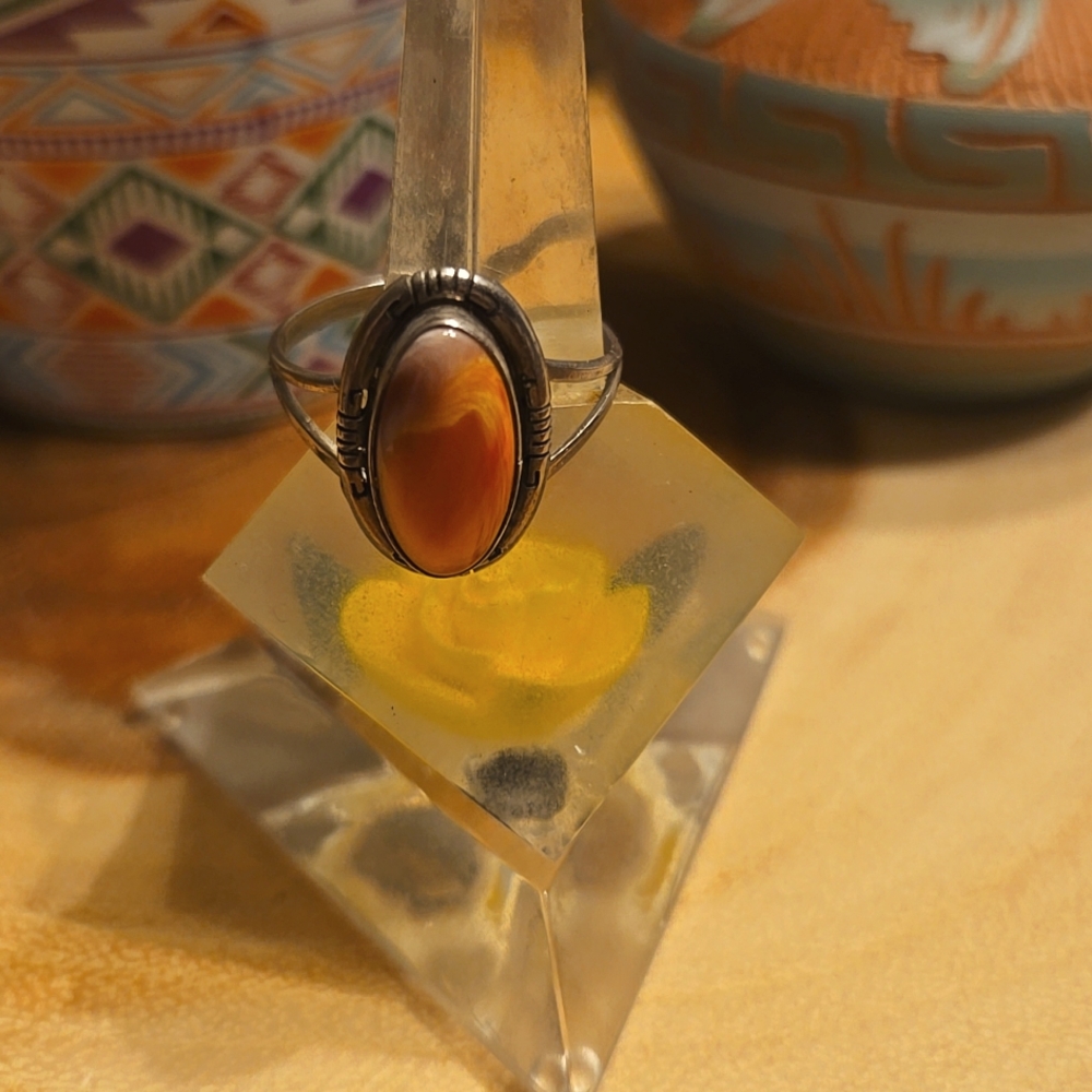 Native American Vintage Coral Ring